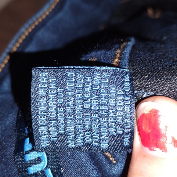 Blue Spice Dark Wash Denim Short Shorts Size 0 - Picture 4 of 4